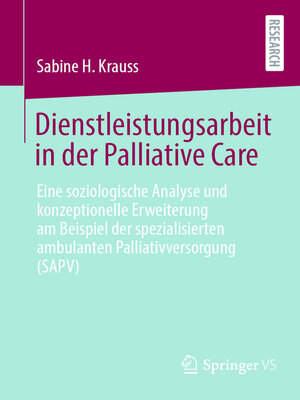 cover image of Dienstleistungsarbeit in der Palliative Care